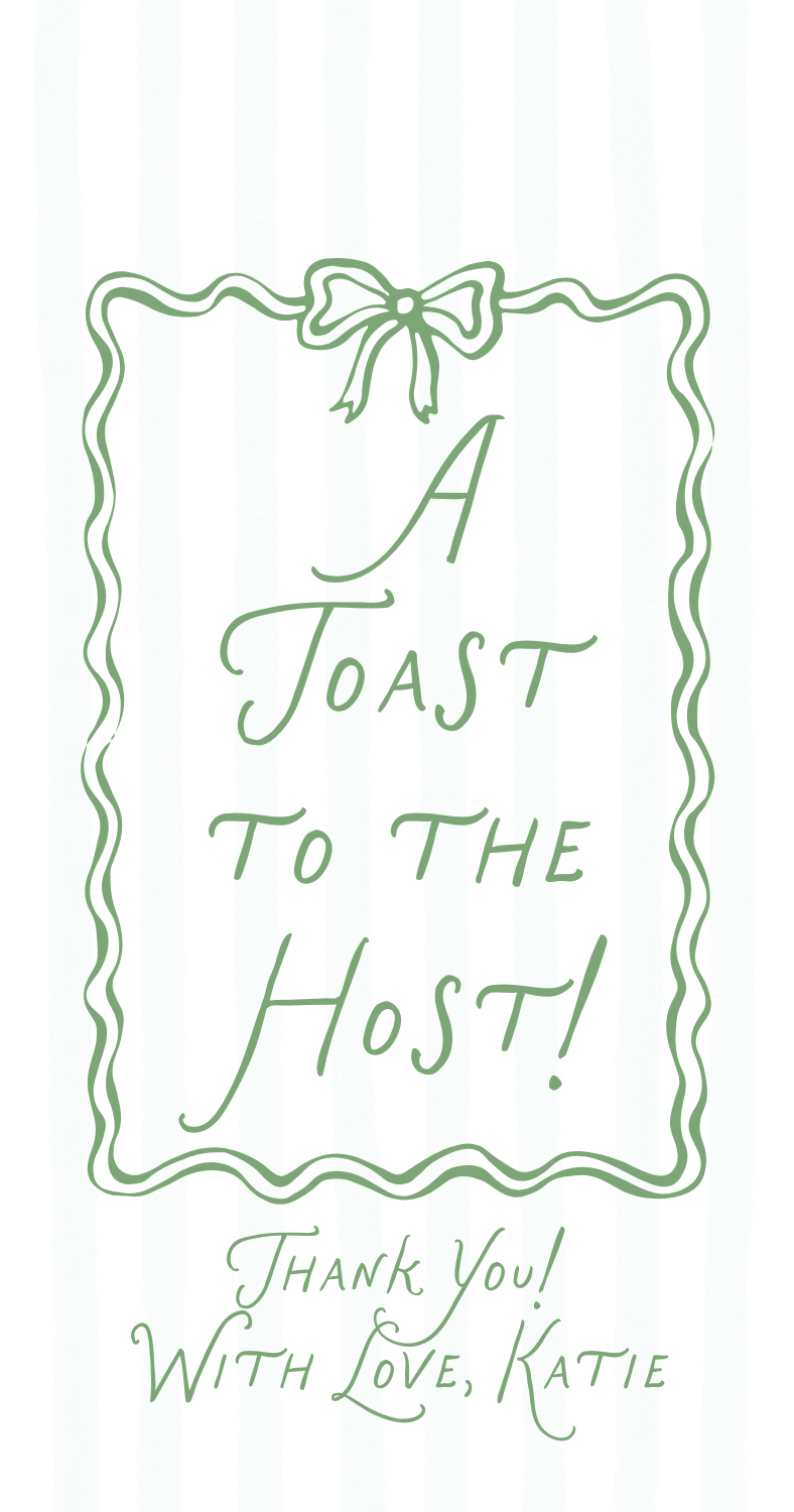A Toast to the Host Gift Tags (more colors)
