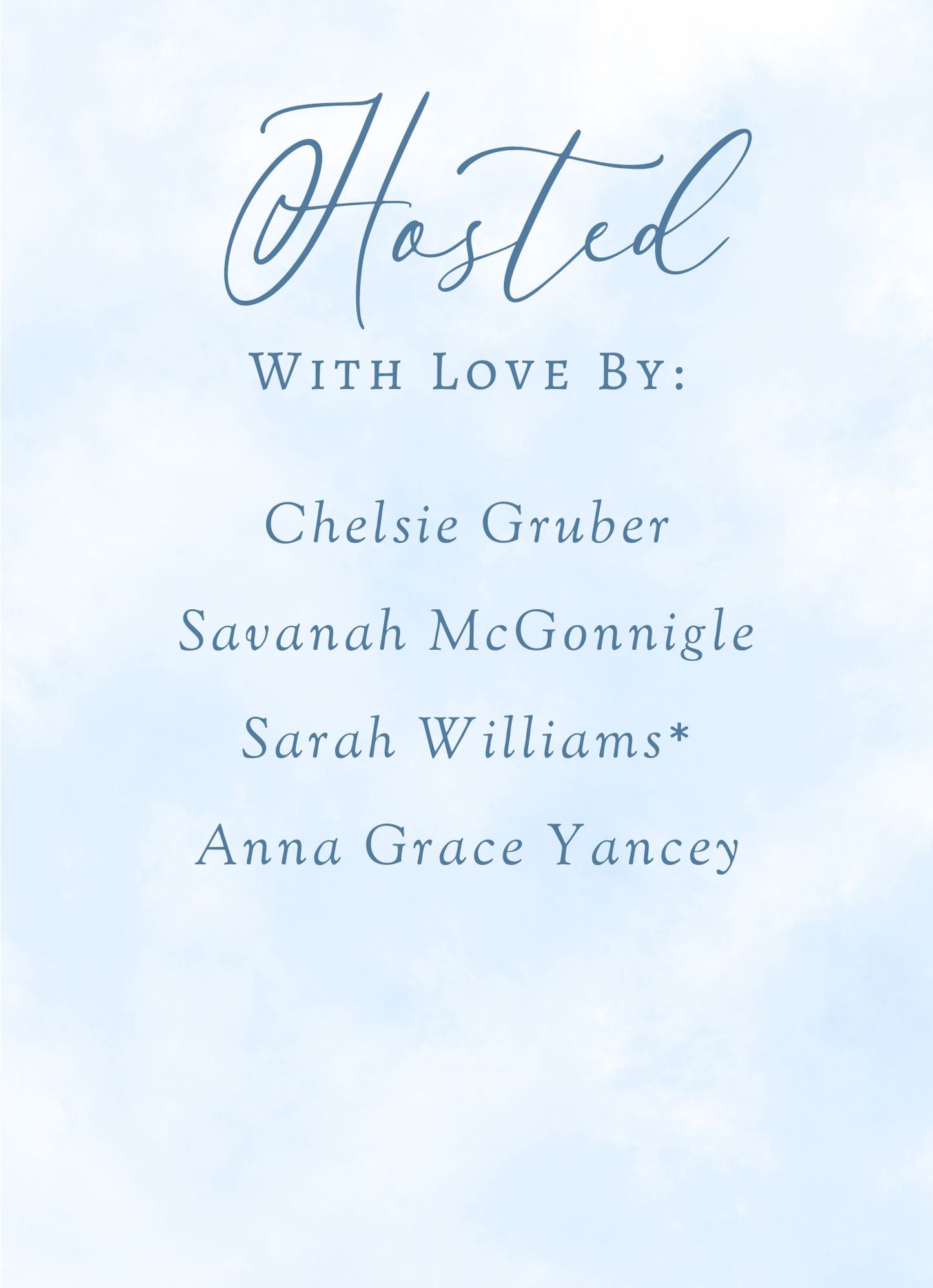 On Cloud Nine, Bridal/Baby Shower Invitation