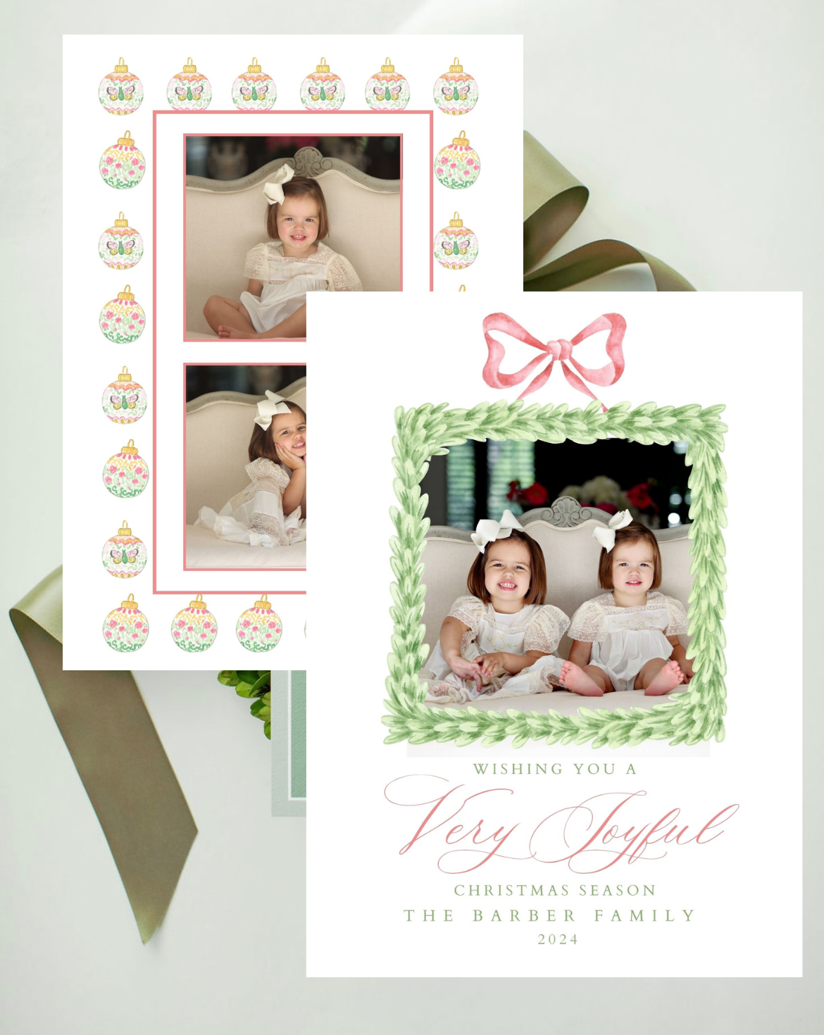 Pretty in Pink Holiday Card, A9