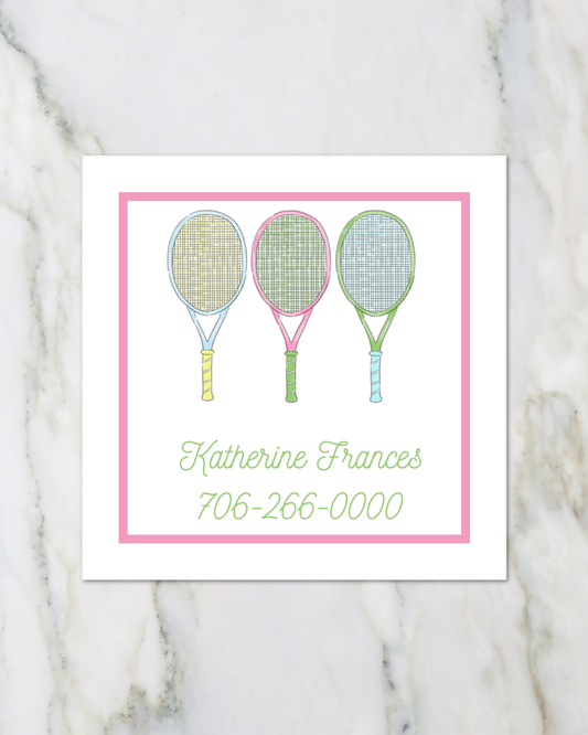 Back to School Bag Tag, After School Tennis