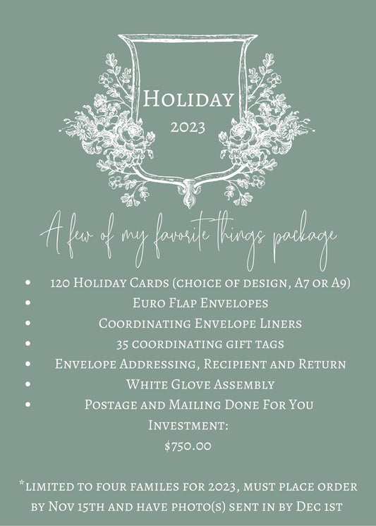 Holiday 2023: A Few Of My Favorite Things Package