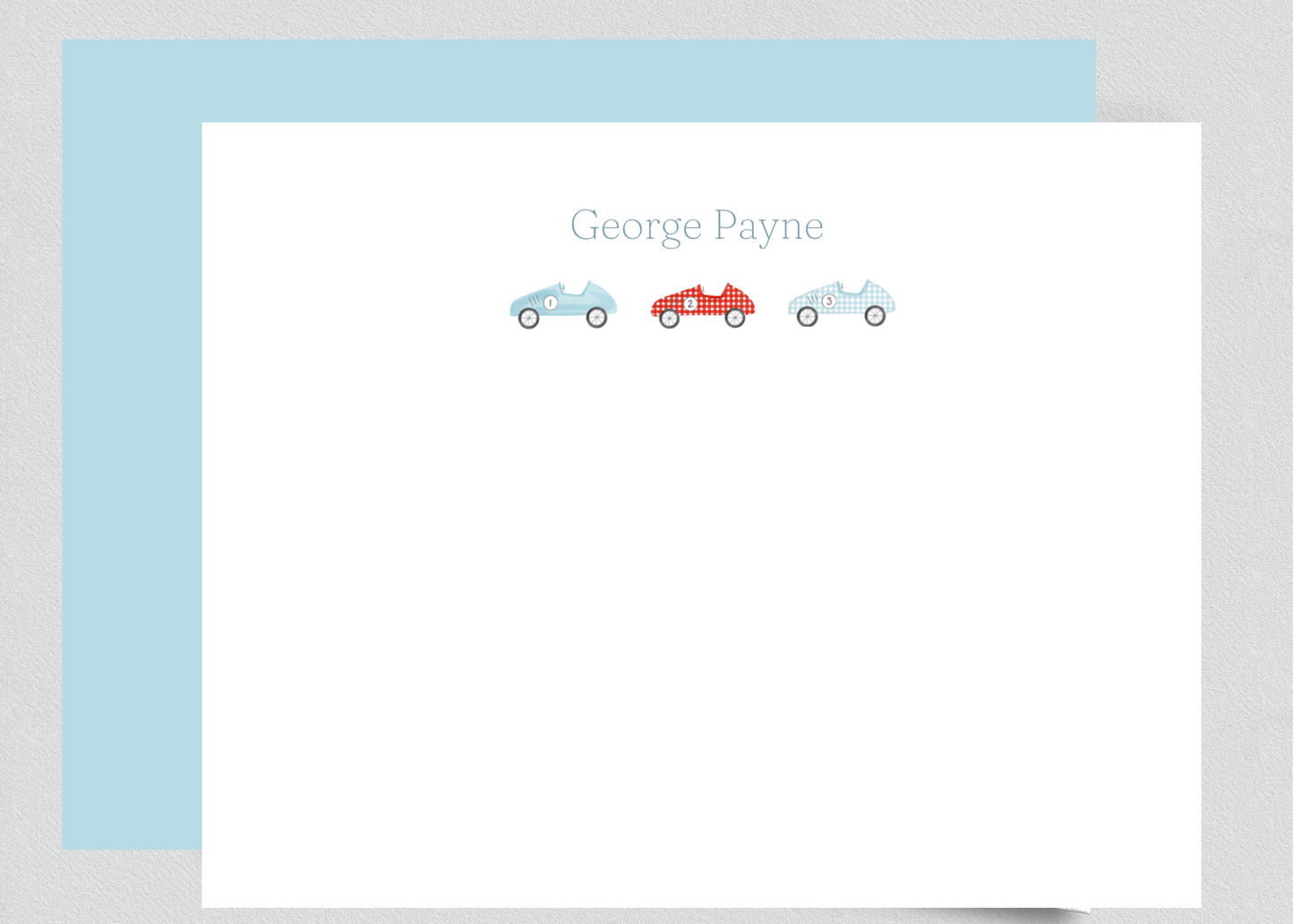 Boys Classic Cars Stationery