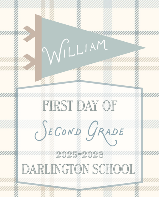 Back To School Handheld Sign, Perfect Pennant