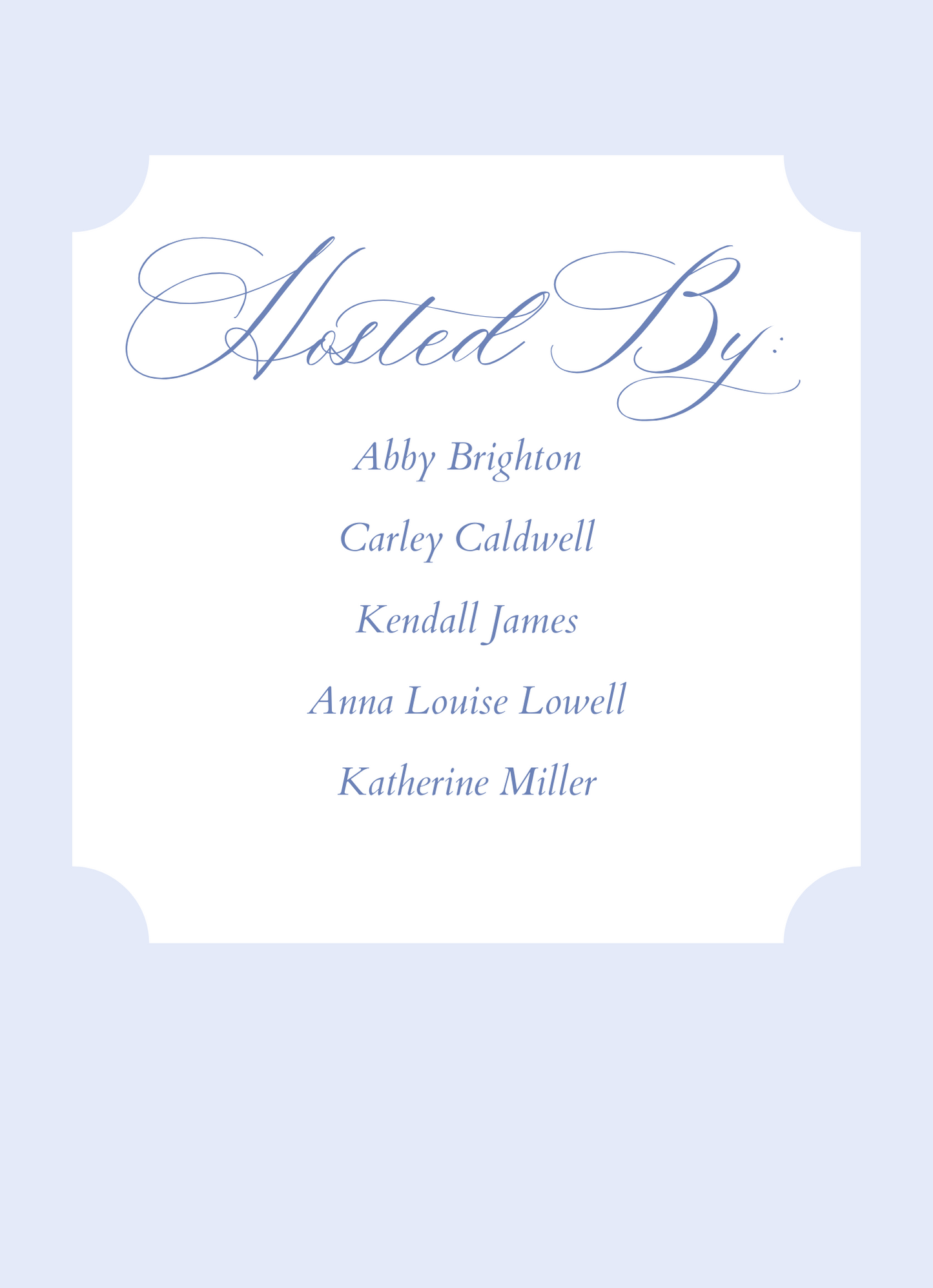 Something Blue Shower Invitation