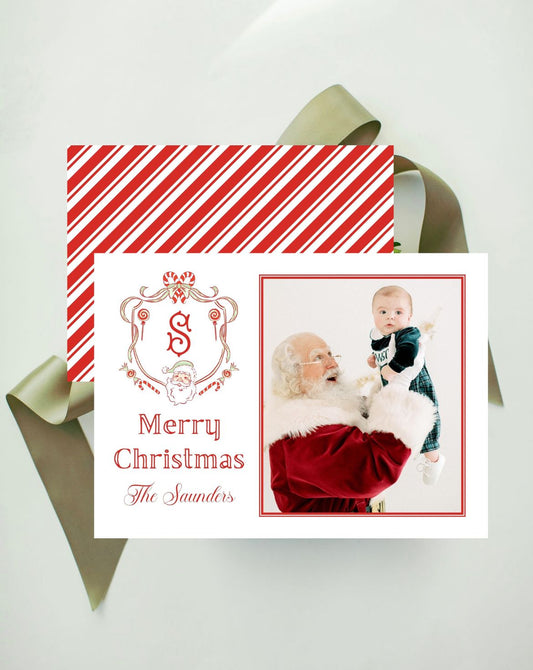Santa Claus Crest Holiday Card