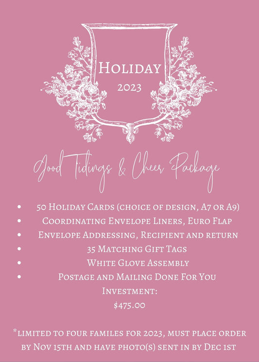 Holiday 2023: Good Tidings and Cheer Package