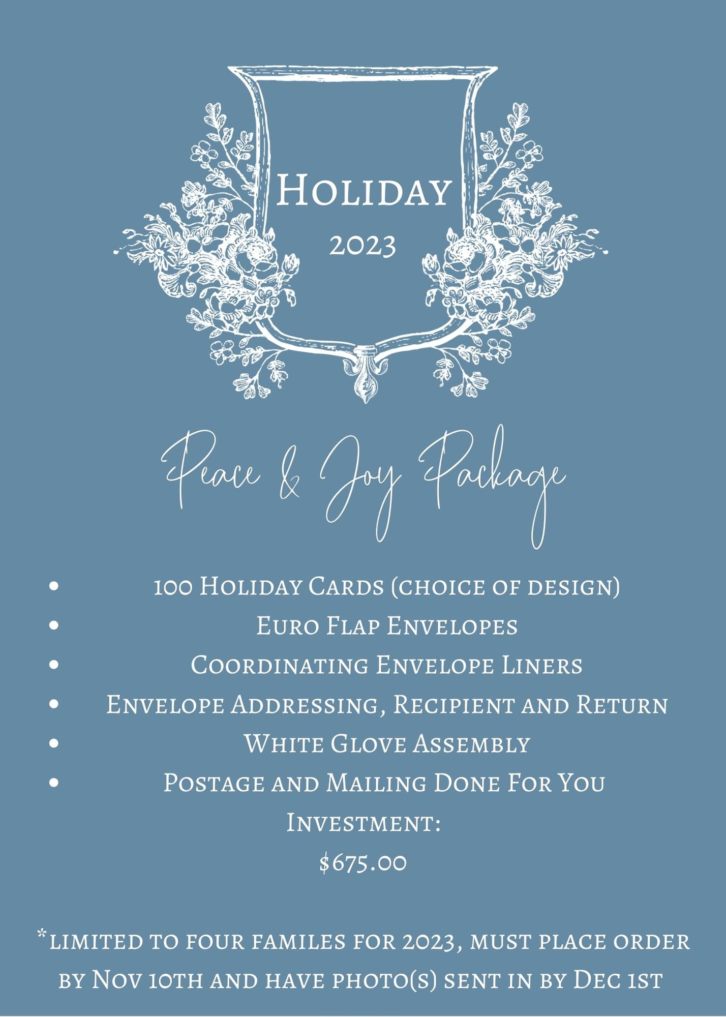 Holiday 2023: Peace & Joy Package