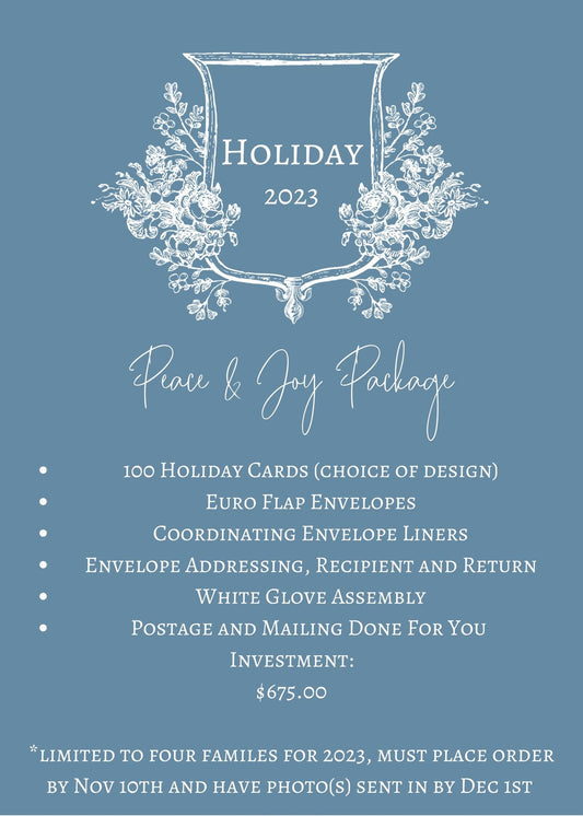 Holiday 2023: Peace & Joy Package