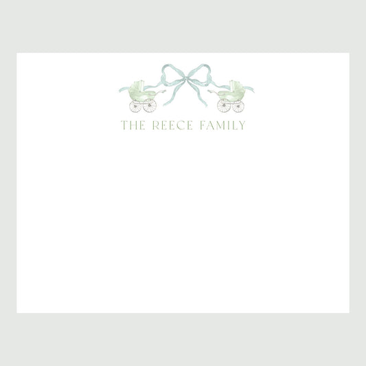 Pram with Bow Stationery