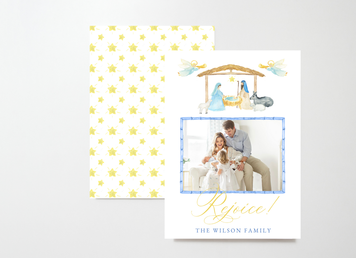 Watercolor Nativity Holiday Card