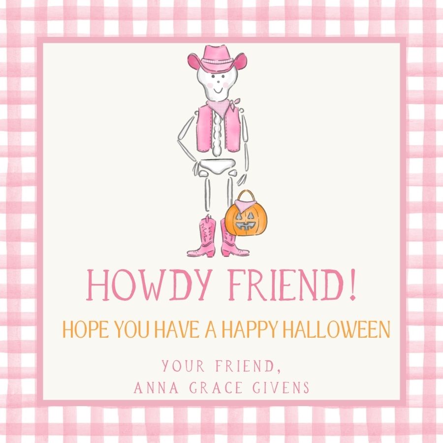 Howdy Halloween Gift Tags