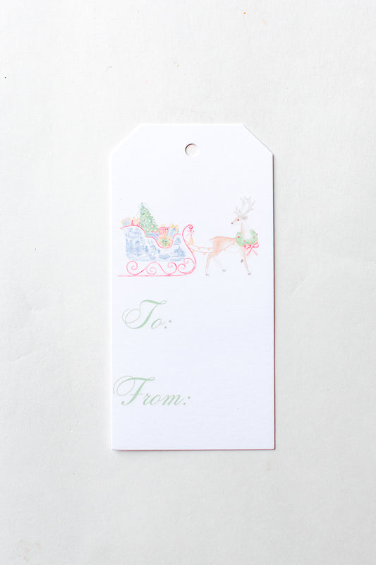 Savannah Sleigh Holiday Gift Tags