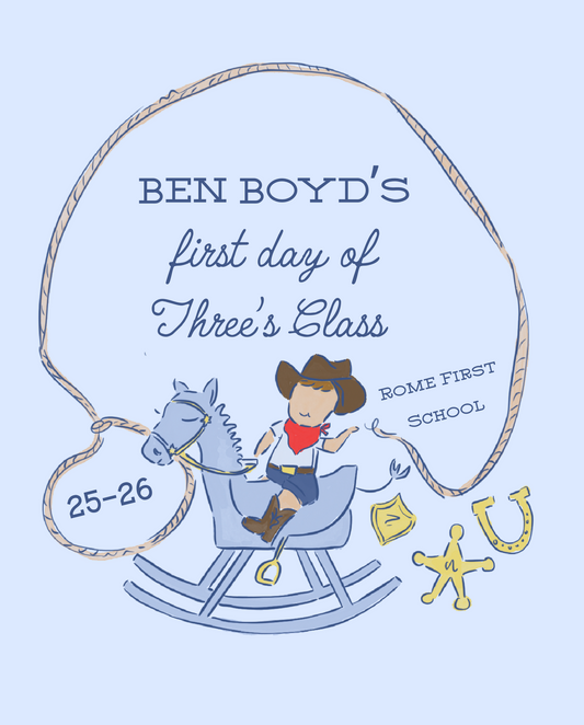 Back To School Handheld Sign, Yippee Ki Yay First Day