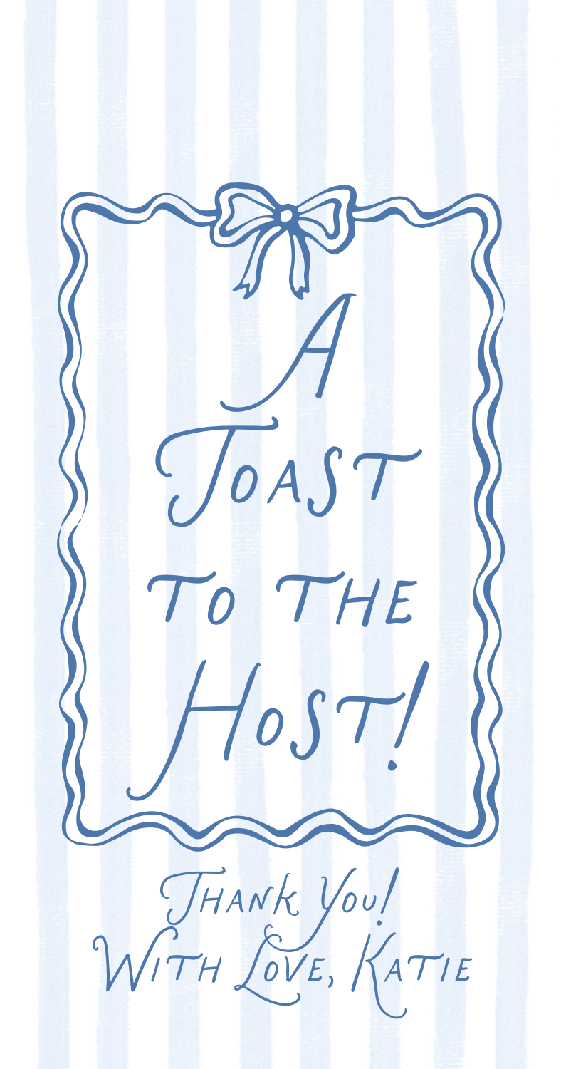 A Toast to the Host Gift Tags (more colors)