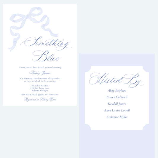 Something Blue Shower Invitation