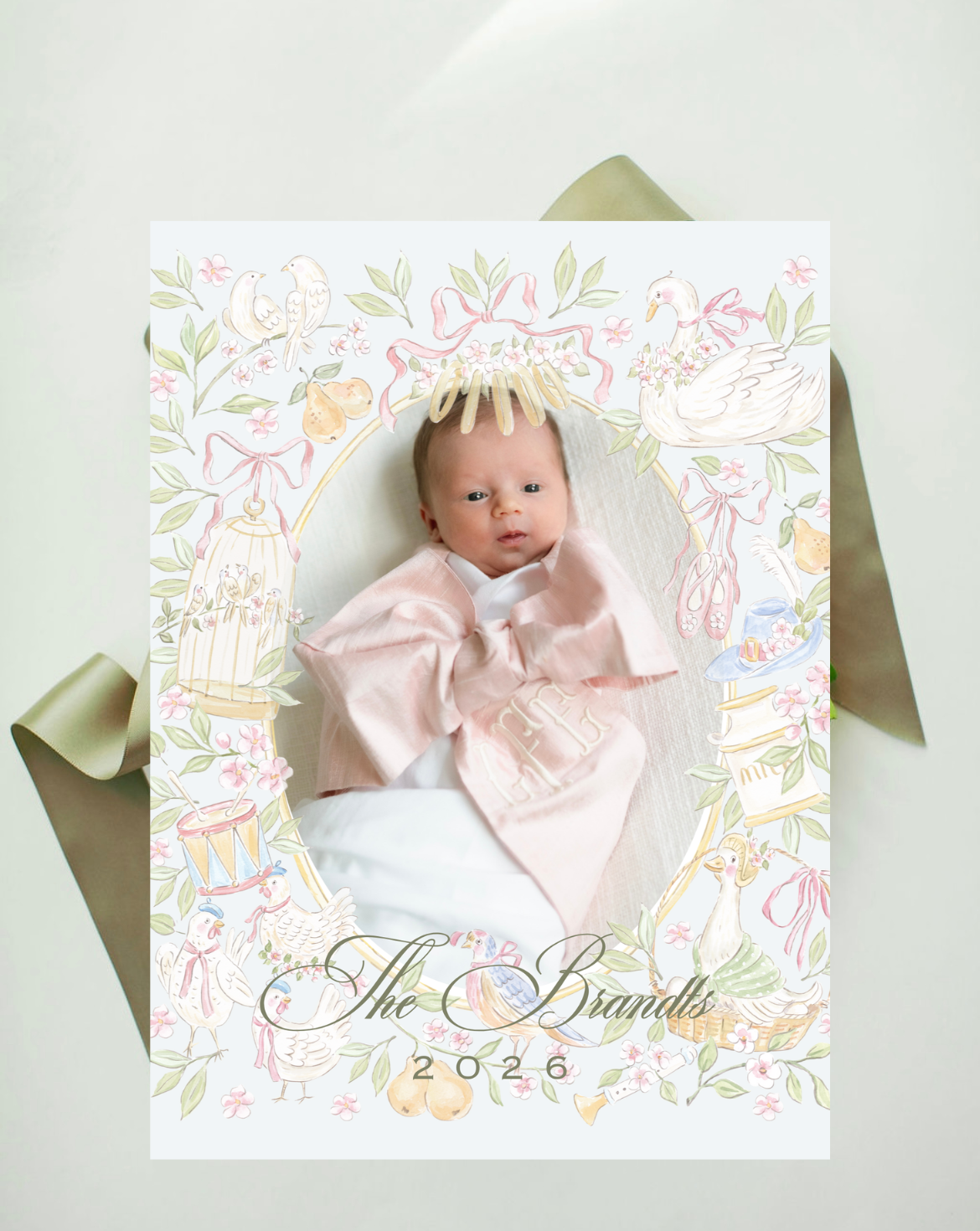 Twelve Days of Christmas Holiday Card