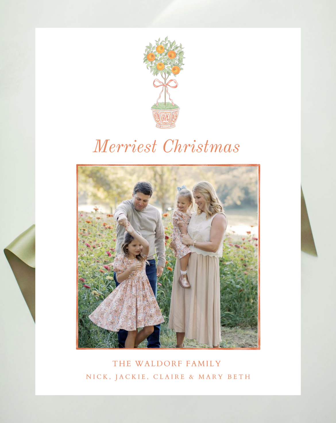 Christmas Topiary Holiday Card