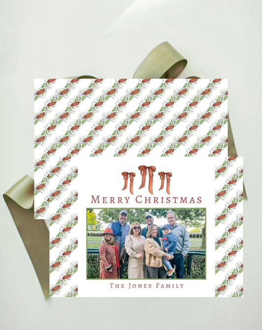 Harvest Bows Holiday Card