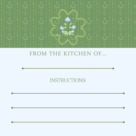 Botanical Blooms From the Kitchen Meal Train Stickers